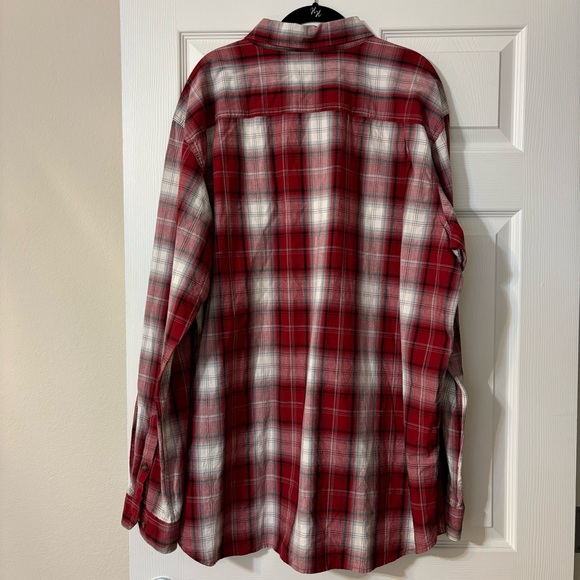 CARHARRT  Relaxed Fit Plaid Button Down Long Sleeve Shirt 2XL Tall - Picture 2 of 11